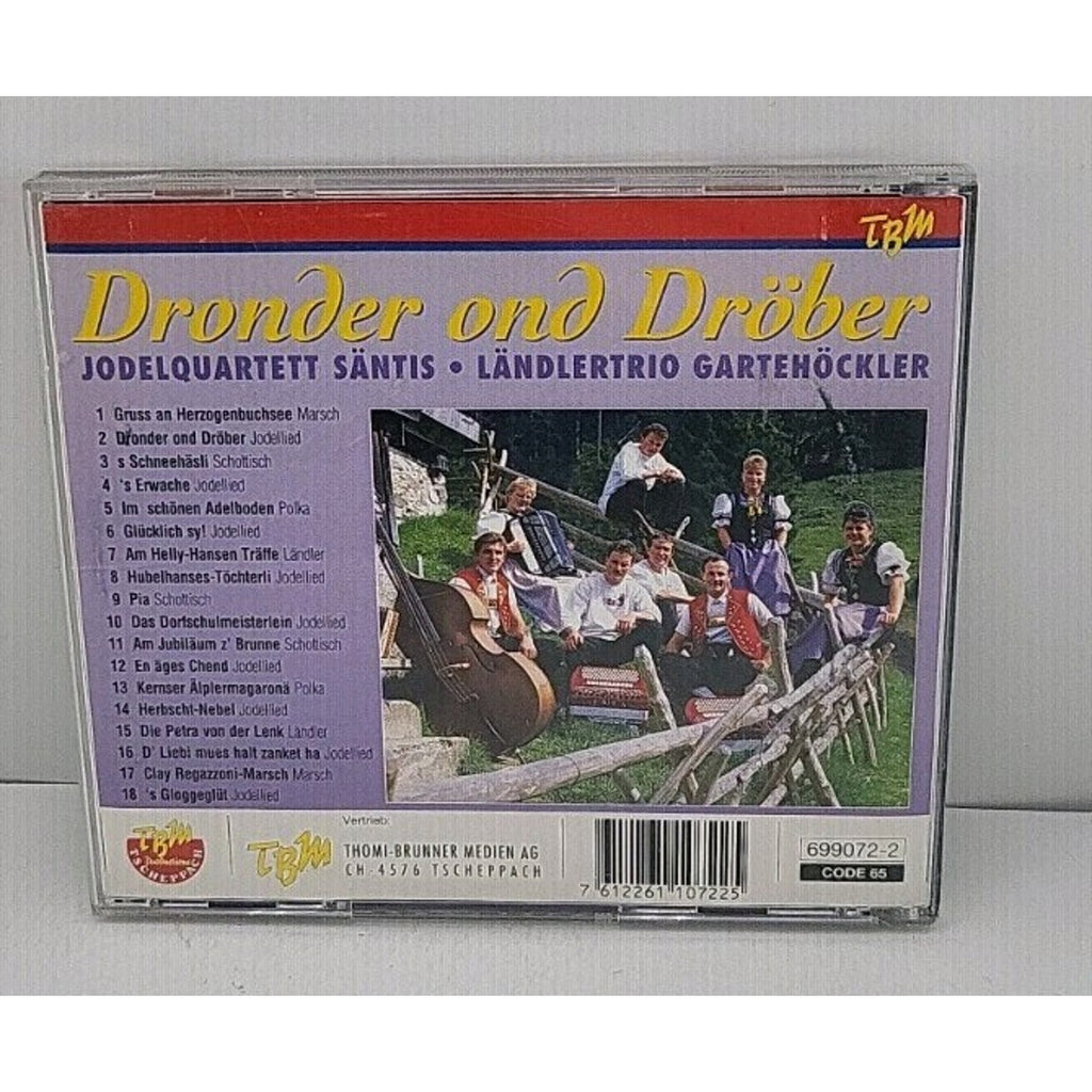 Dronder Ond Dröber - Jodelquartett Säntis Ländlertrio Gartehöckler CD