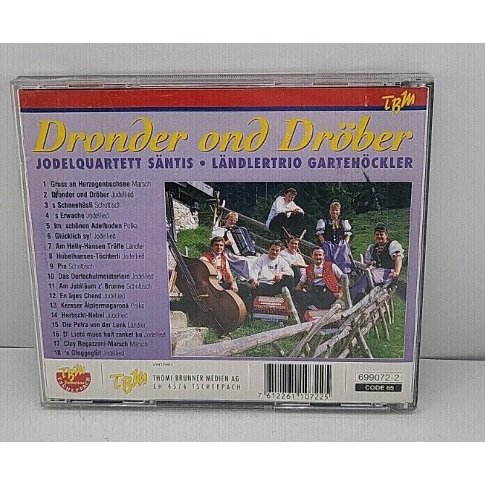 Dronder Ond Dröber - Jodelquartett Säntis Ländlertrio Gartehöckler CD
