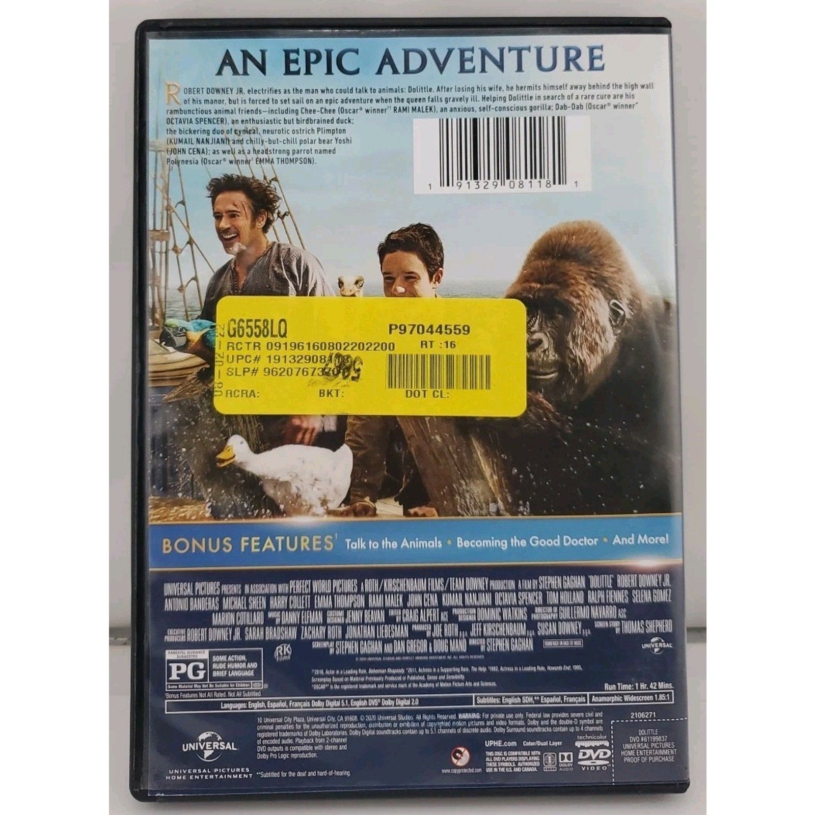 Dolittle (DVD, 2020)