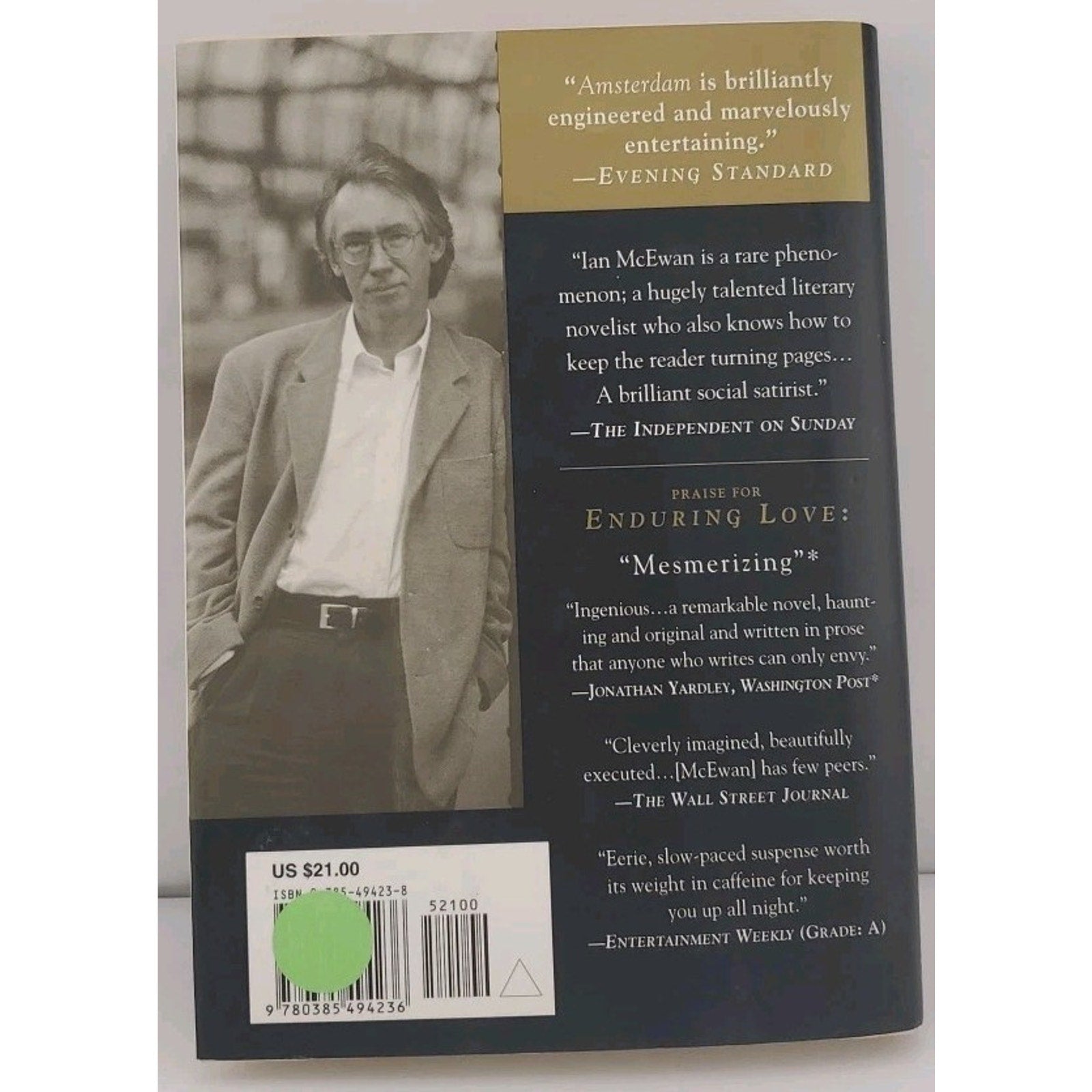 Amsterdam by Ian McEwan (1998, Hardcover)