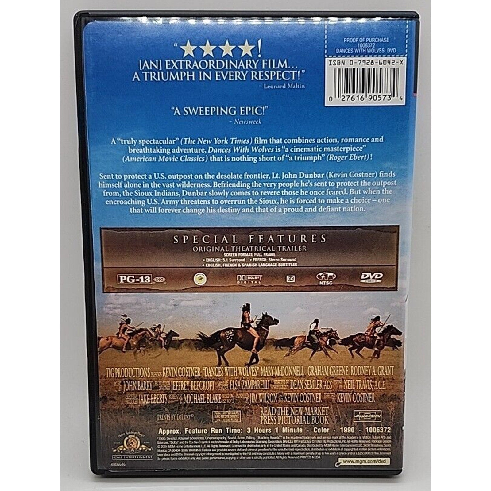 Dances with Wolves (DVD, 2004)
