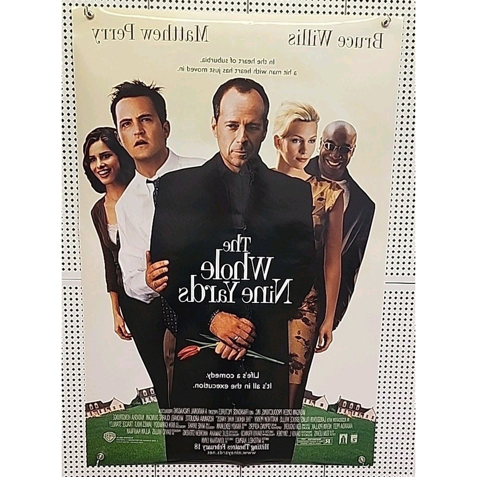 The Whole Nine Yards Original Movie Poster DS 27x40 Matthew Perry Bruce Willis