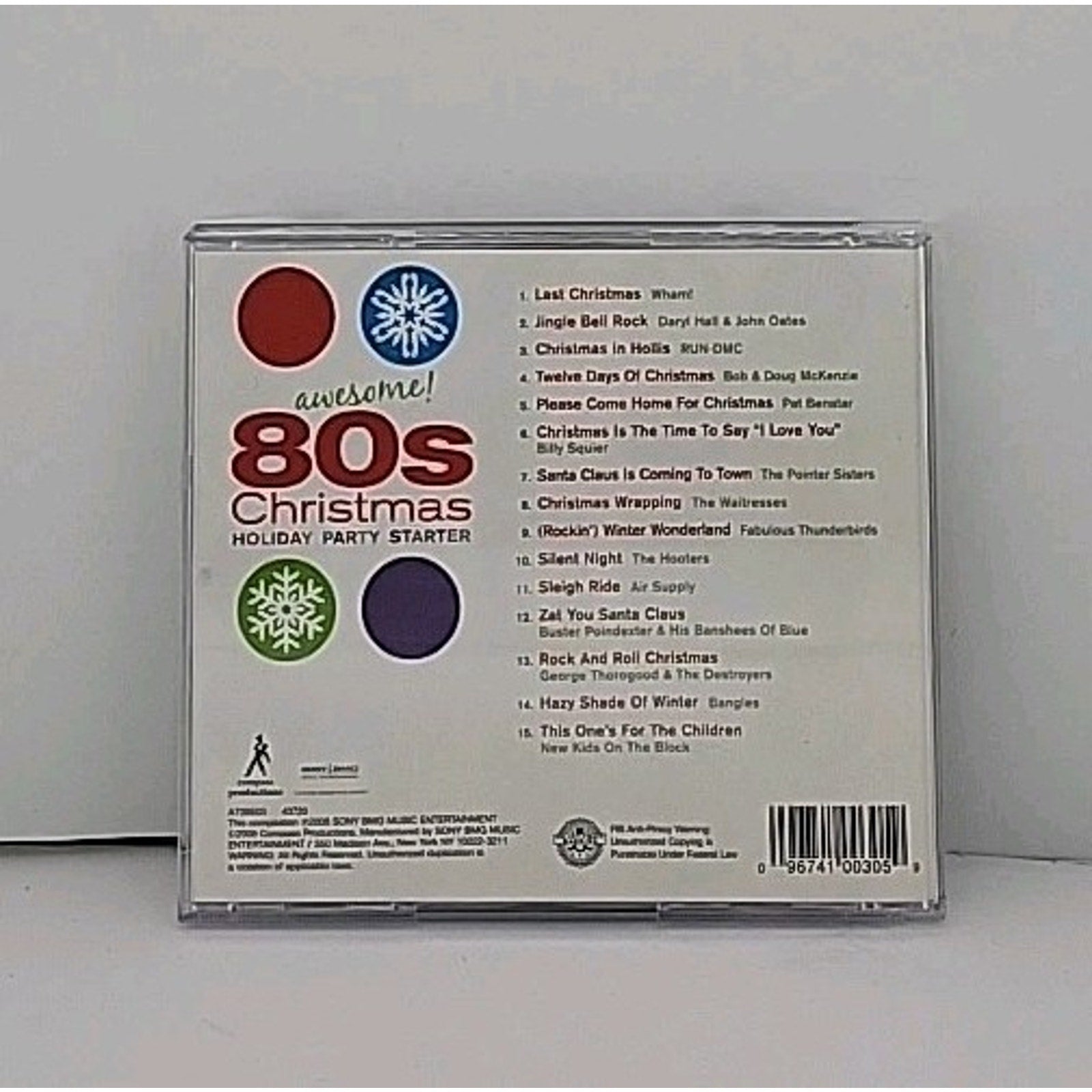 Awesome 80s Christmas Holiday Party Starter CD