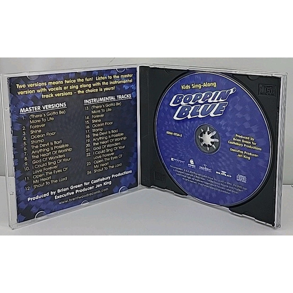 Boppin Blue Kids Sing Along CD 2004 UK Import Various Artists