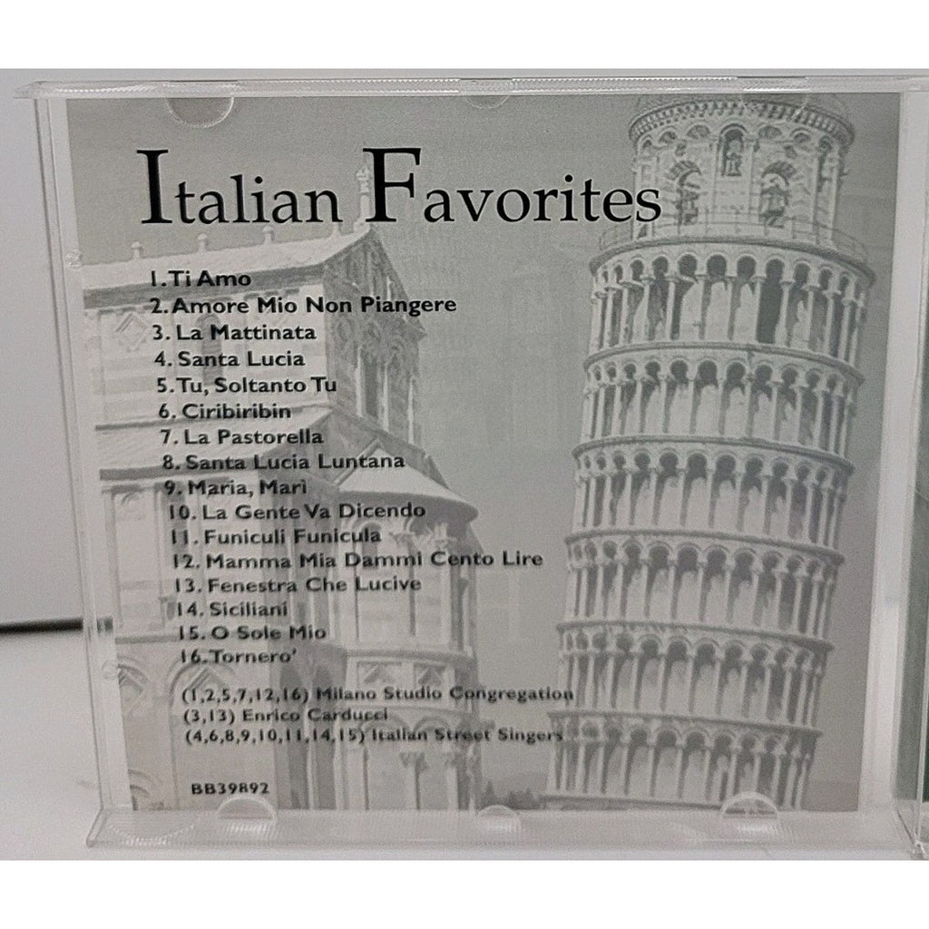 Italian Favorites - Audio CD By Milano Studio Congregation