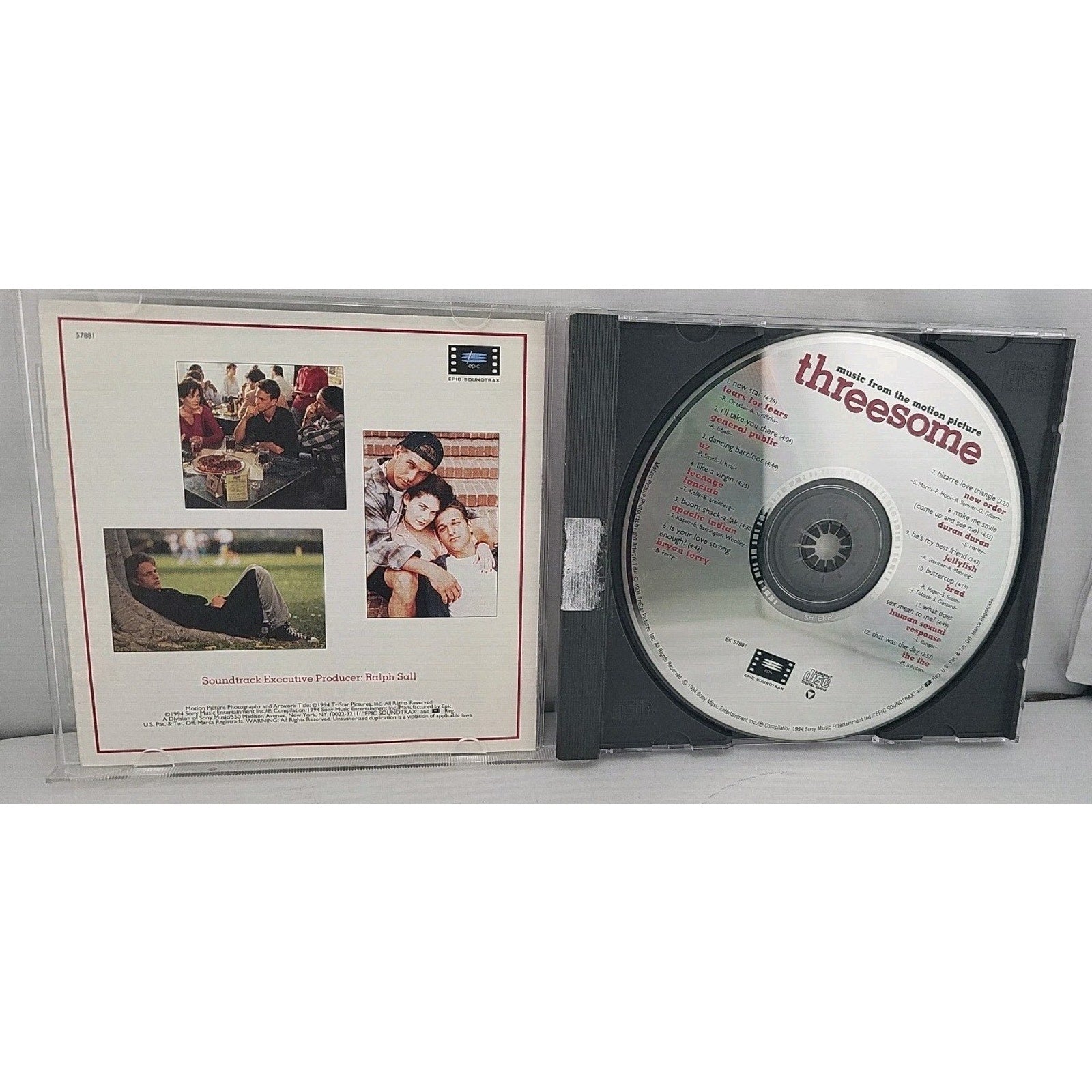 Soundtrack by Threesome (CD, 1994)