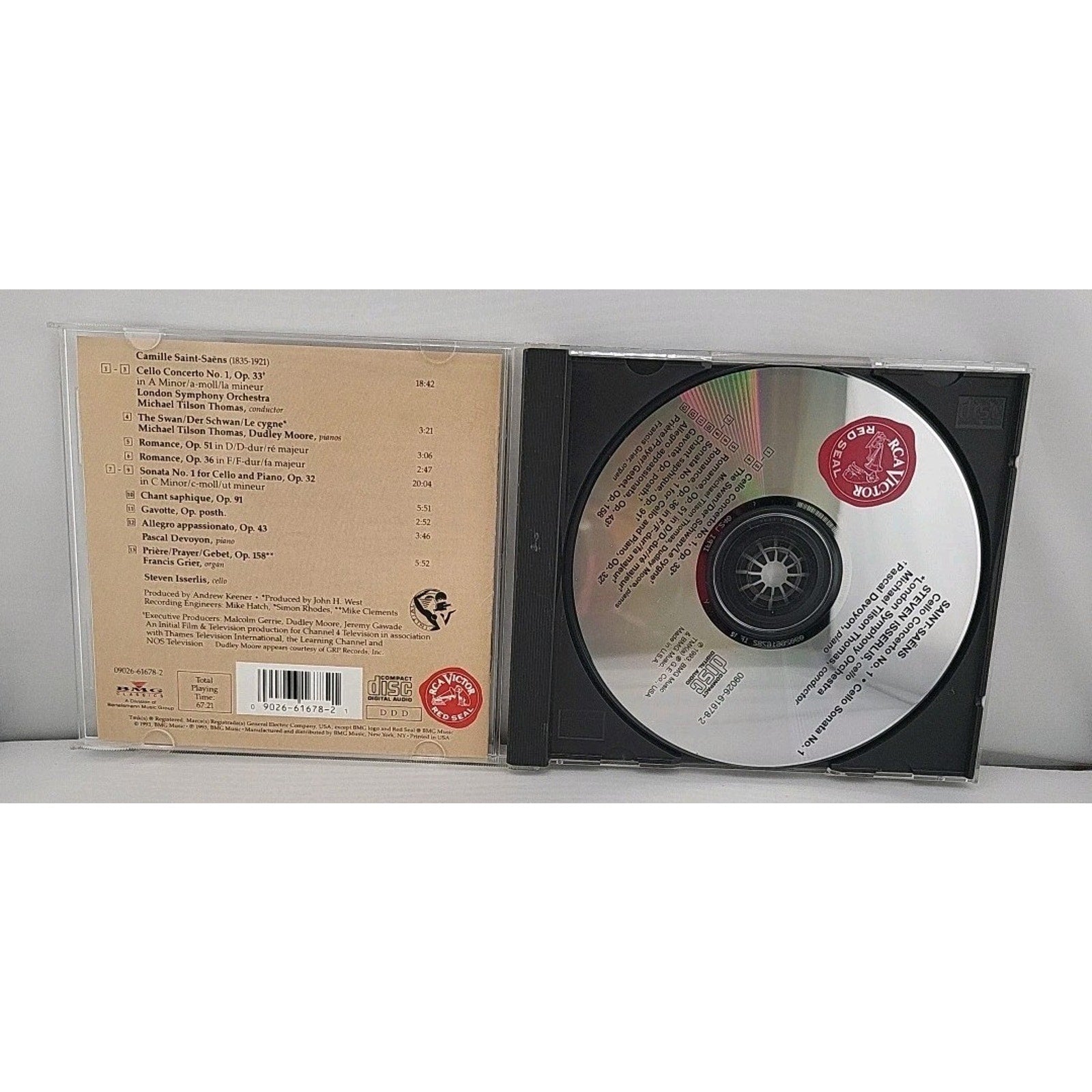 Steven Isserlis Saint-Saens Cello Concerto No.1 CD Classical RCA Victor