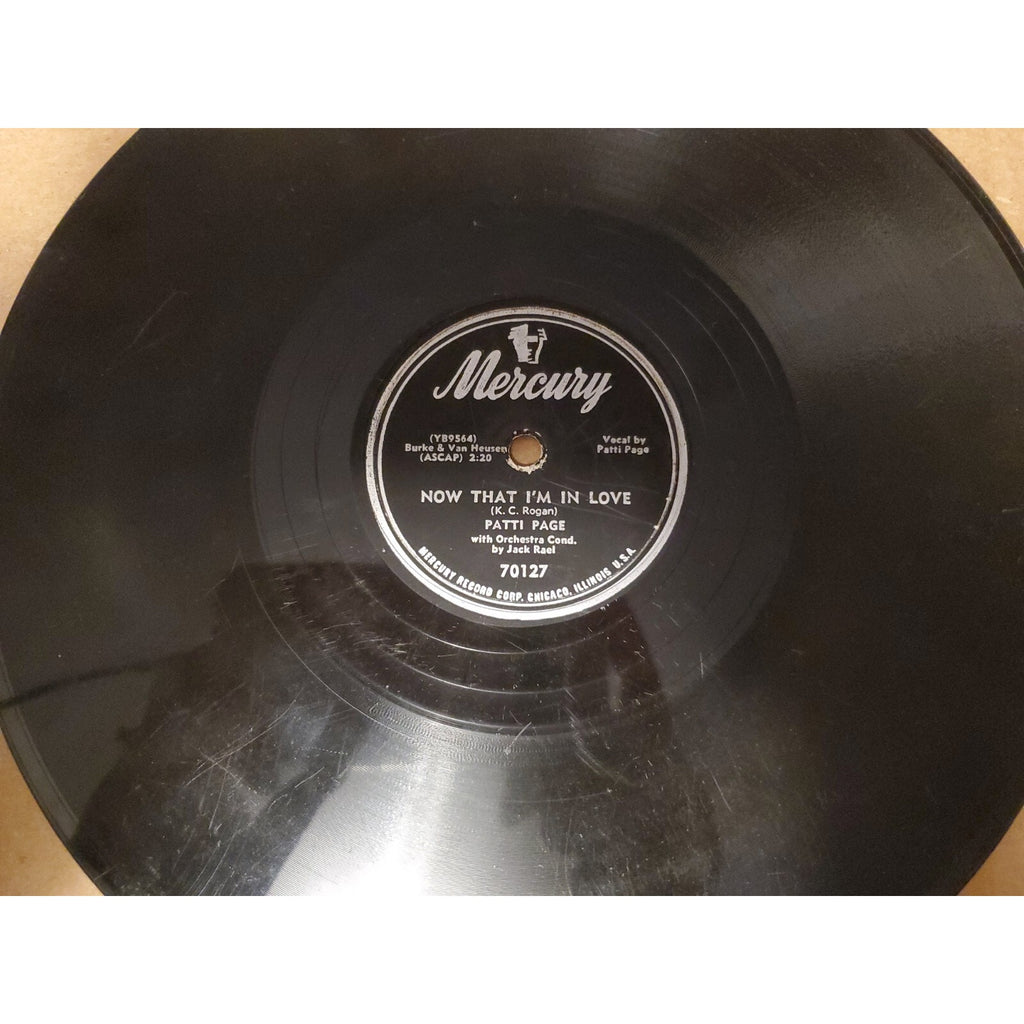 Now That I'm In Love Patti Page (Record)