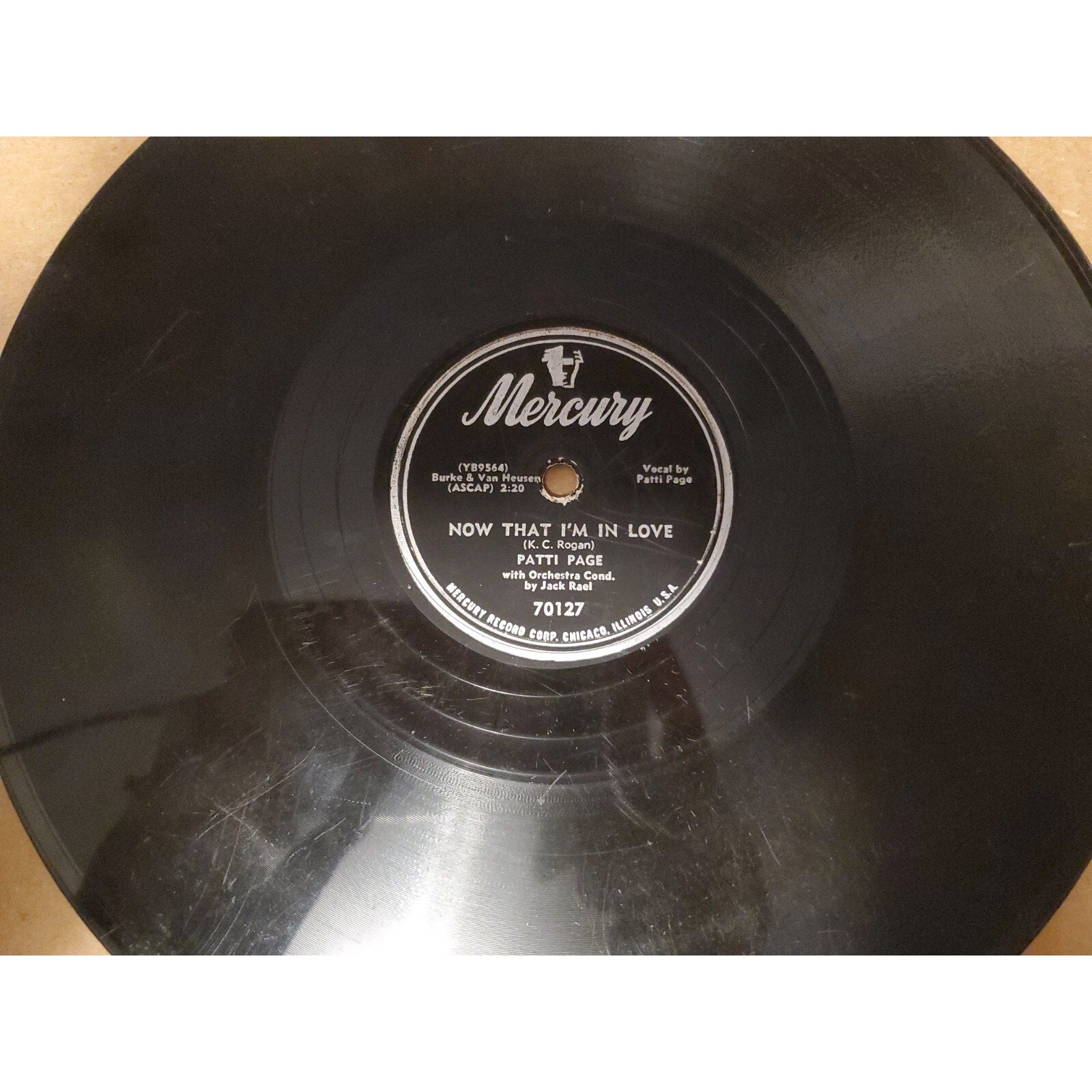 Now That I'm In Love Patti Page (Record)