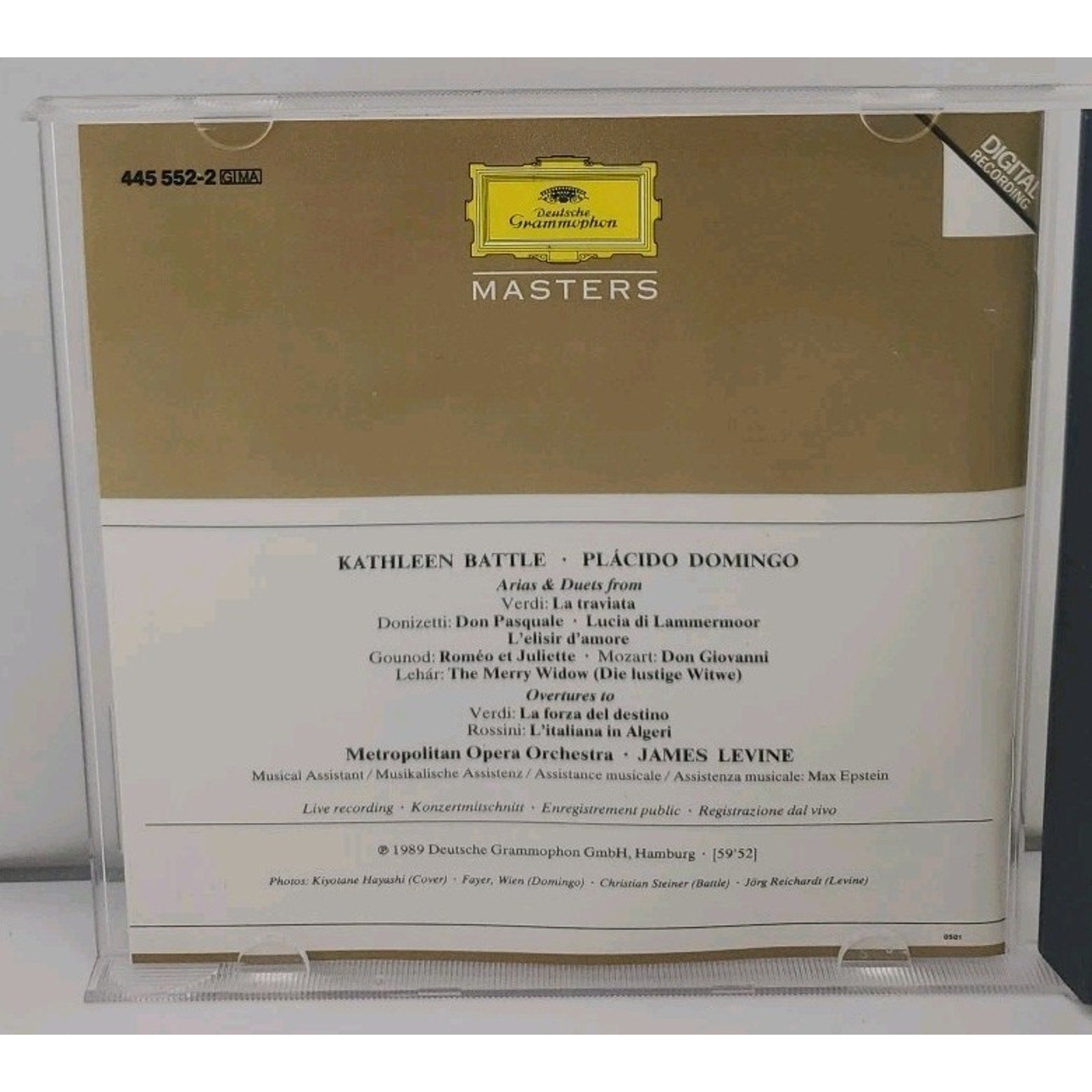 Battle & Domingo Live by Battle & Domingo / Metropolitan Opera Orchestra (CD)