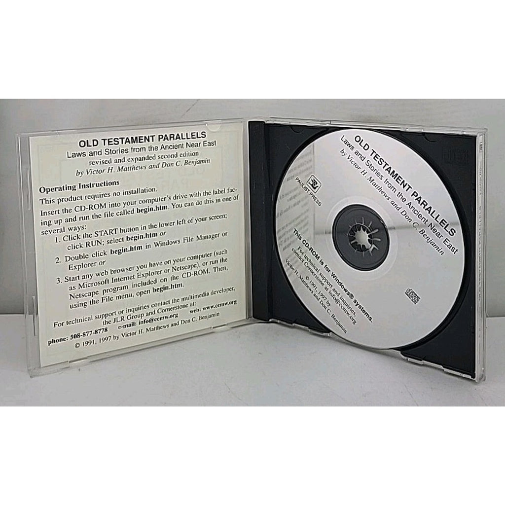 Old Testament Parallels by Don C. Benjamin and Victor H. Matthews (2000, CD-ROM)