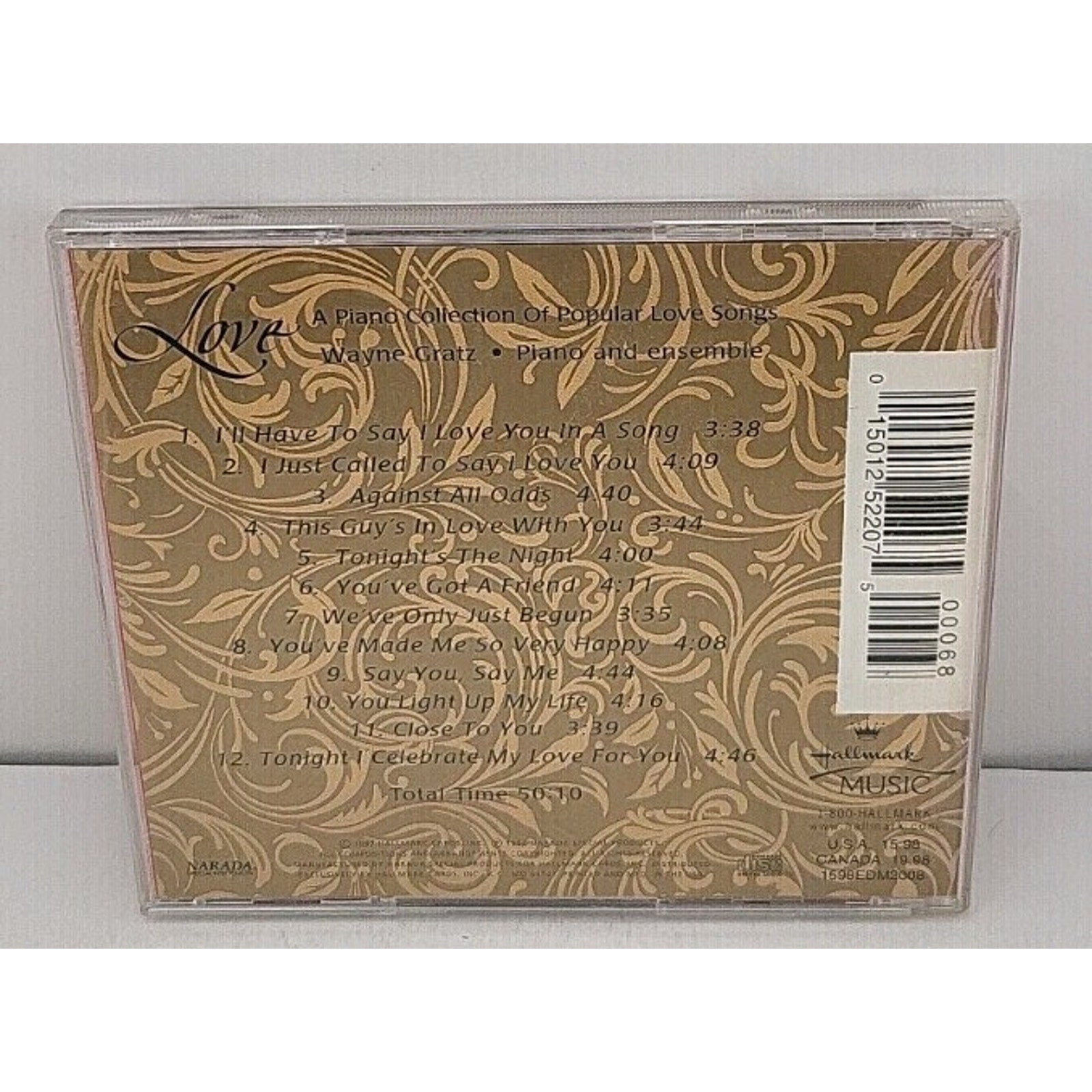 Love: A Piano Collection of Popular Love Songs - Music CD