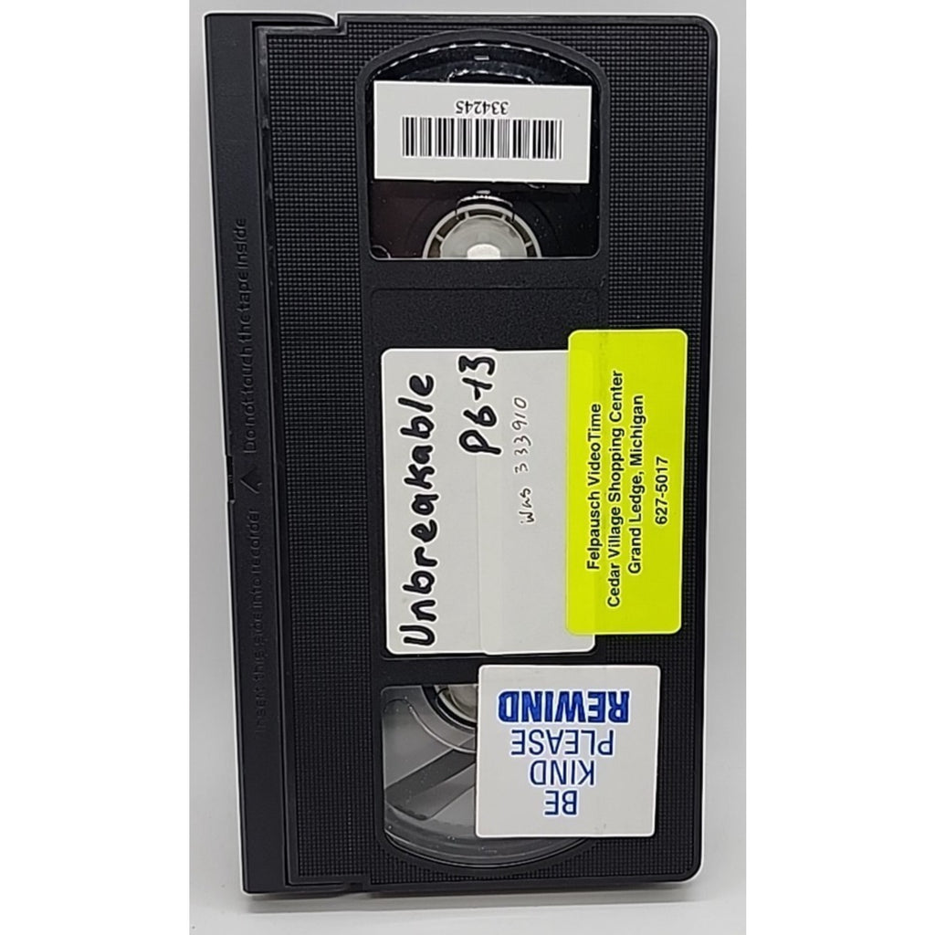 Unbreakable (VHS, 2001)