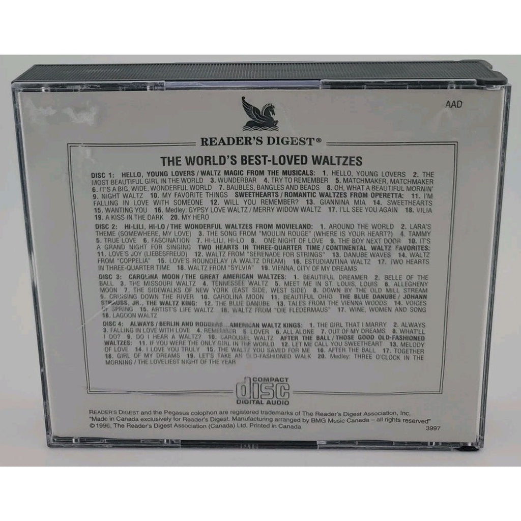 The World’s Best-Loved Waltzes Reader’s Digest (1996) Music CD 4-Disc Set