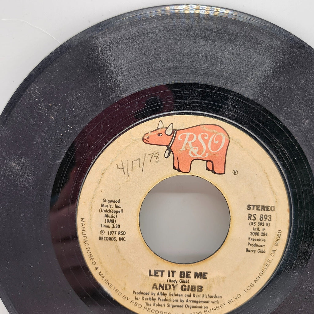 Let It Be Me / Shadow Dancing By Andy Gibb (Record) - RS 893