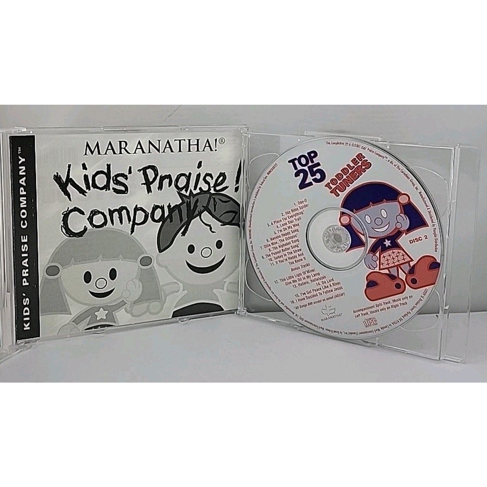 Top 25 Toddler Tunes by Various Artists (CD, Apr-2001, 2 Discs, Maranatha Music)