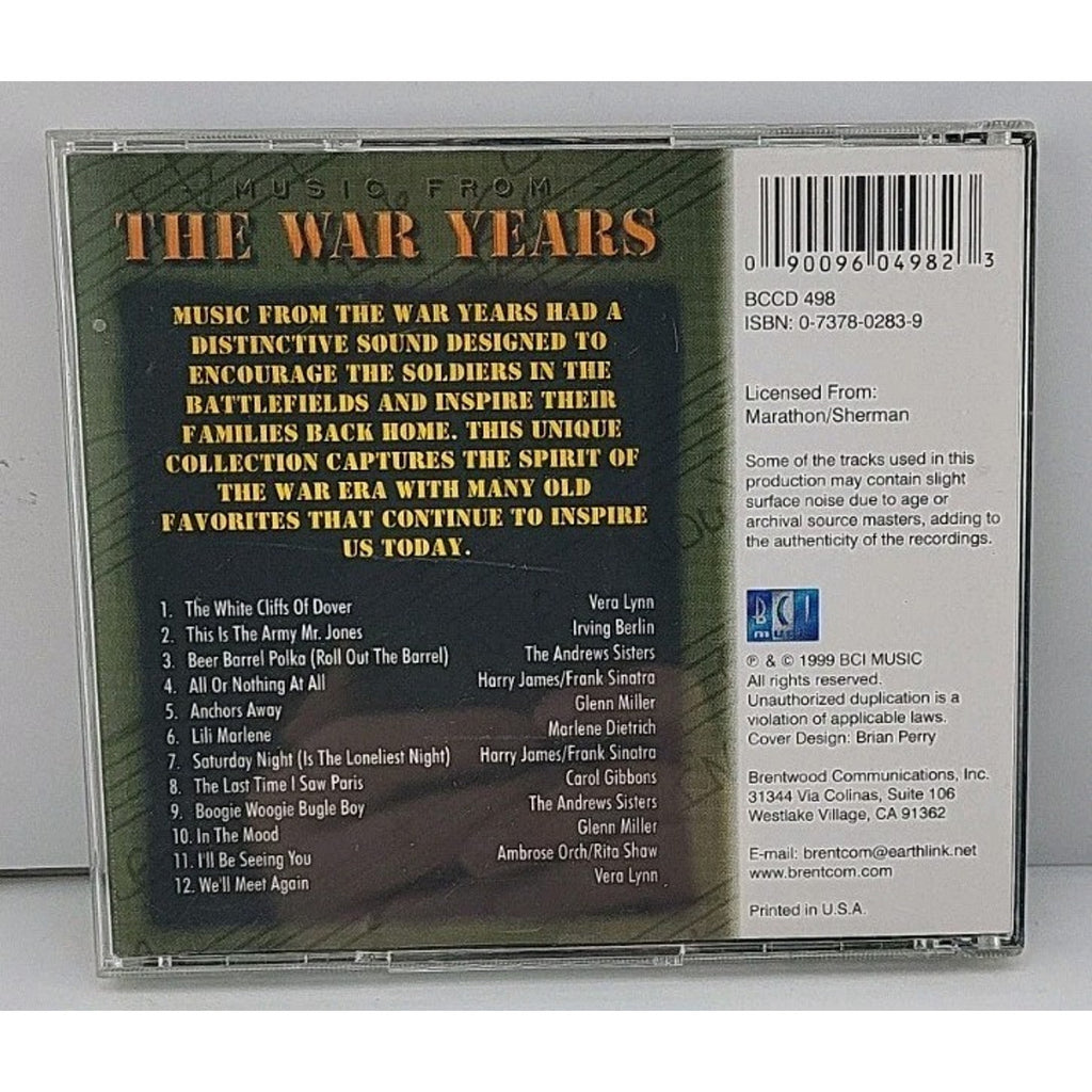 Music From The War Years CD 1999