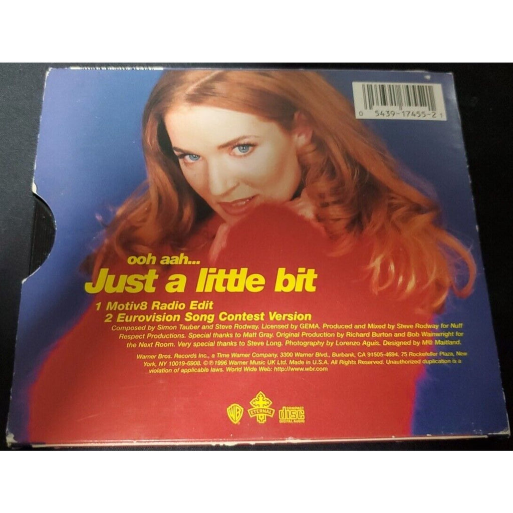 Ooh Aah... Just a Little Bit CD Single by Gina G. (CD, Nov-1996, Warner Bros.)