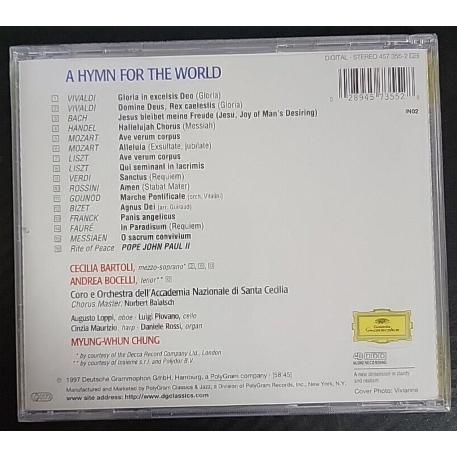 A Hymn for the World - Audio CD By Antonio Vivaldi *Brand New*