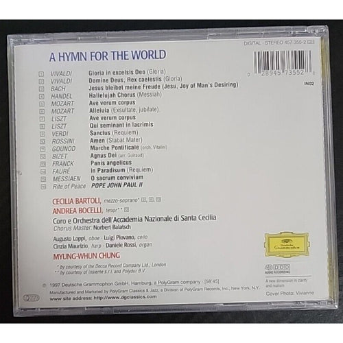 A Hymn for the World - Audio CD By Antonio Vivaldi *Brand New*