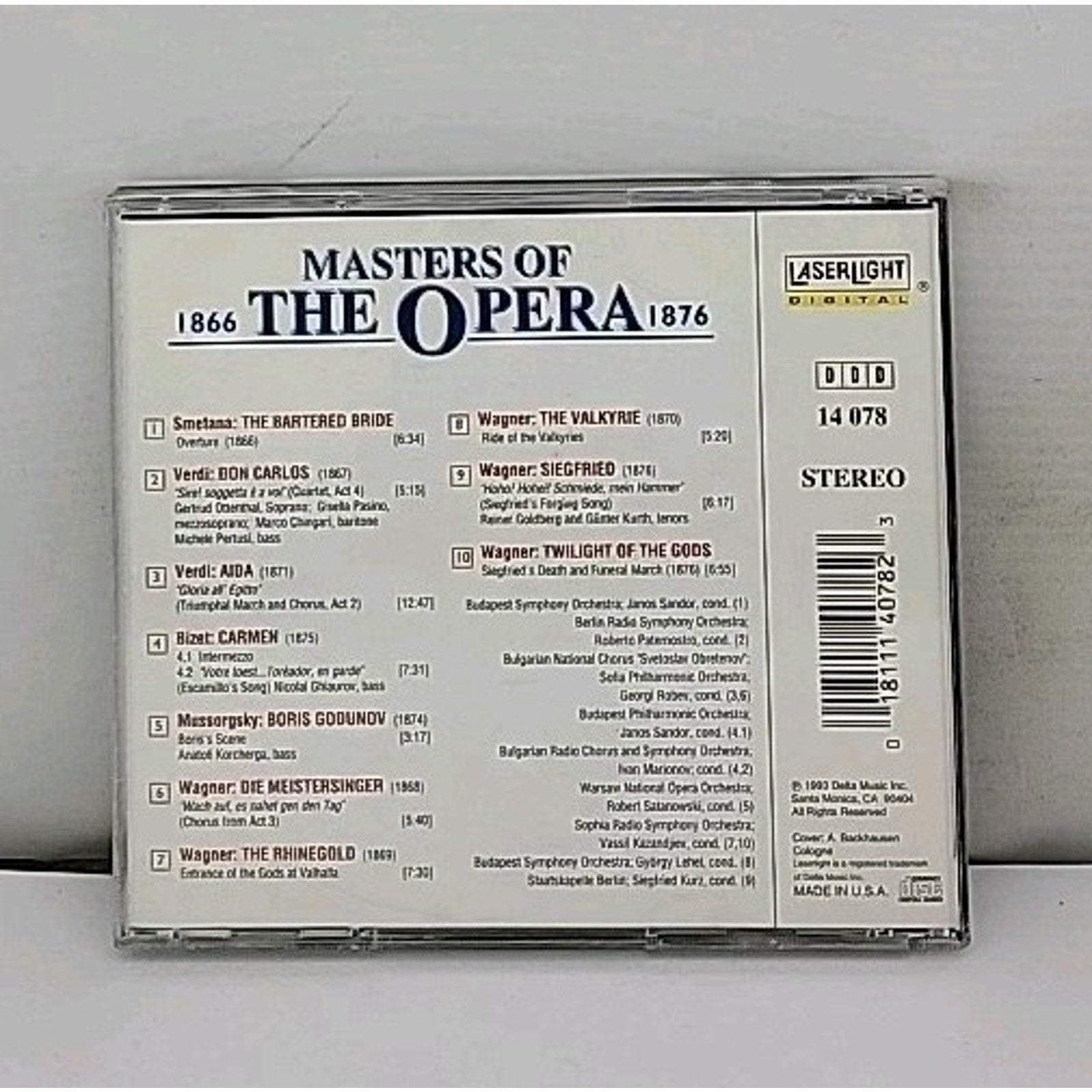 Masters of the Opera Vol. 8 by Various (CD, 1993)