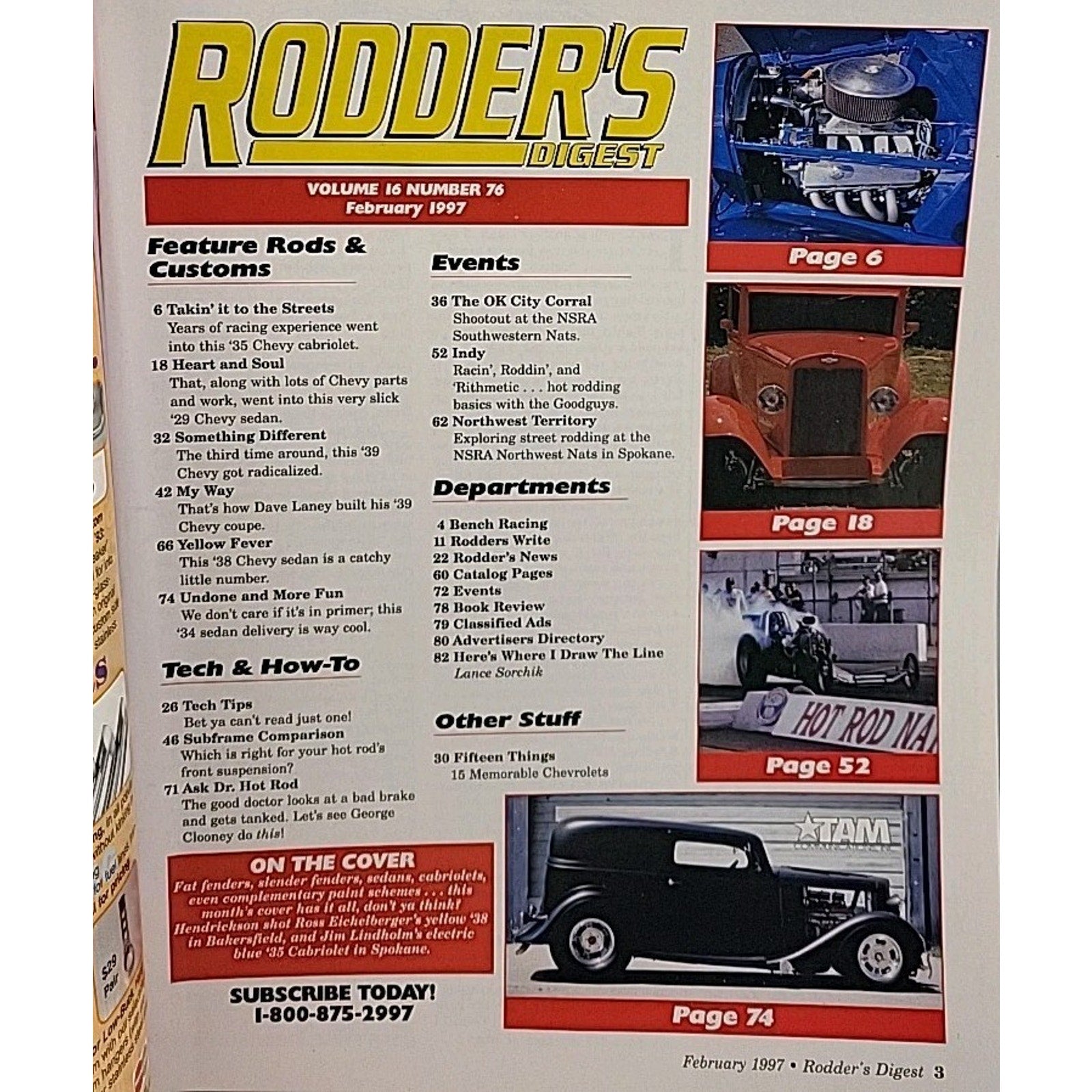 Rodder's Digest Magazine February 1997 Volume 16 Number 76