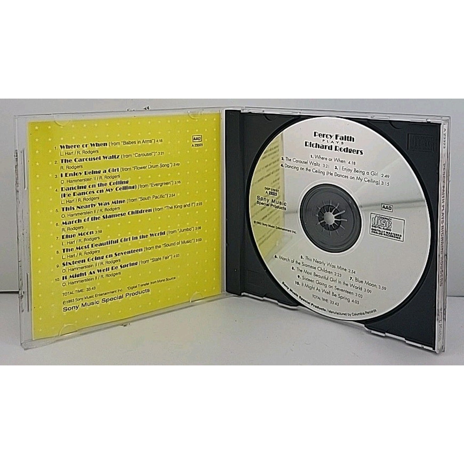 Faith, Percy : Plays Richard Rodgers by Percy Faith (CD, 1995)