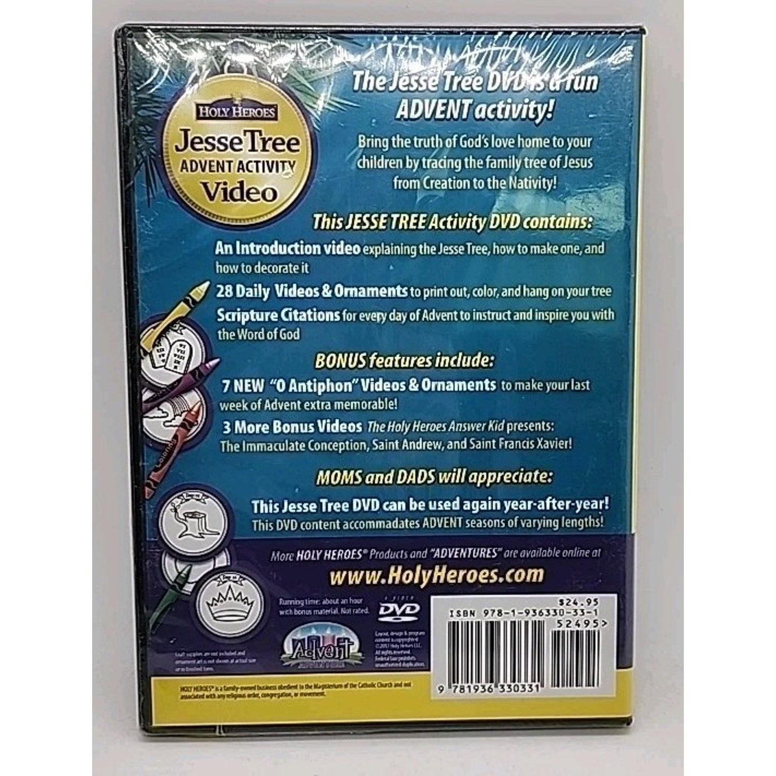Holy Heroes Jesse Tree : An Advent Adventure Family Activity Video *Brand New*