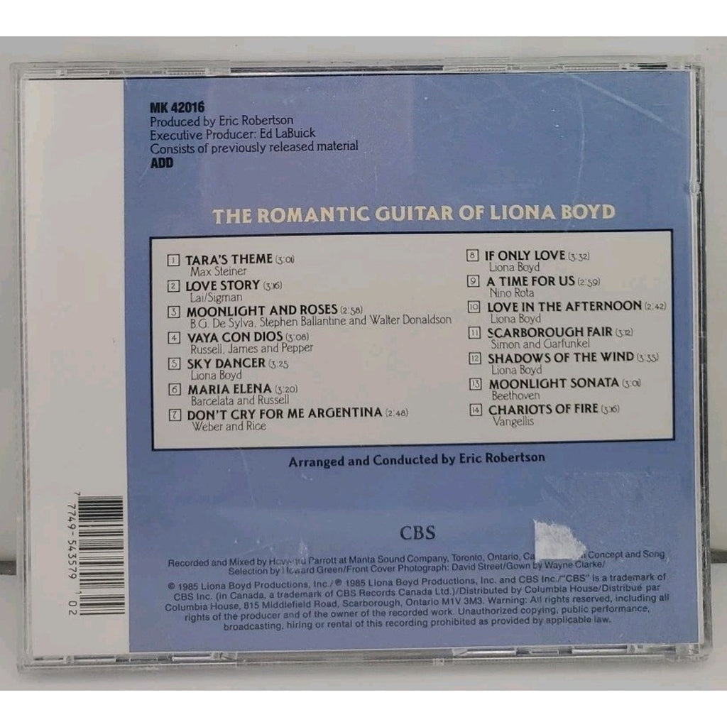 CBS The Romantic Guitar of Liona Boyd CD 1985