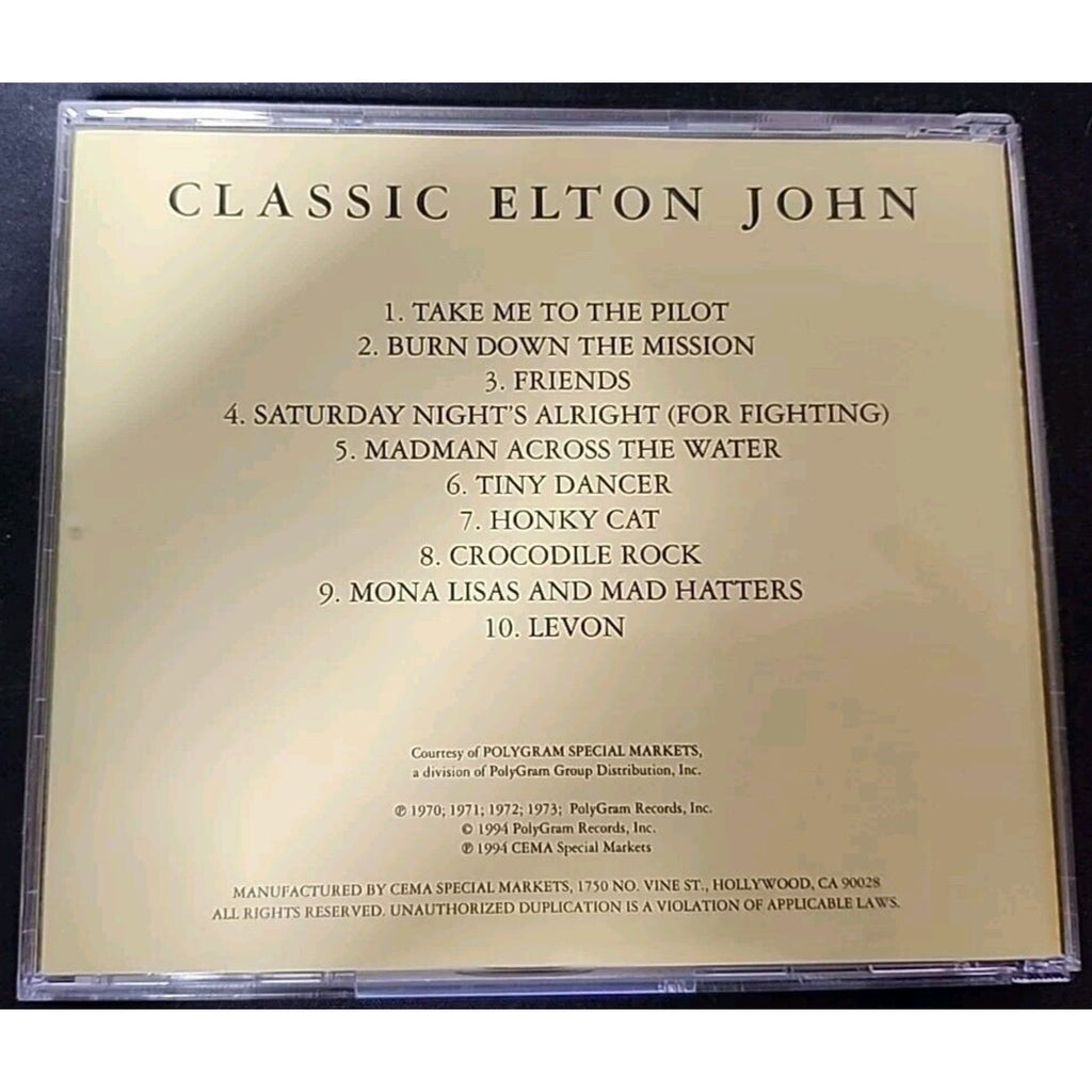 Classic Elton John (CD, 1994)