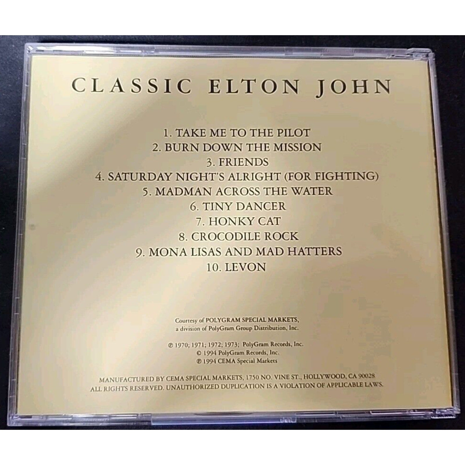 Classic Elton John (CD, 1994)