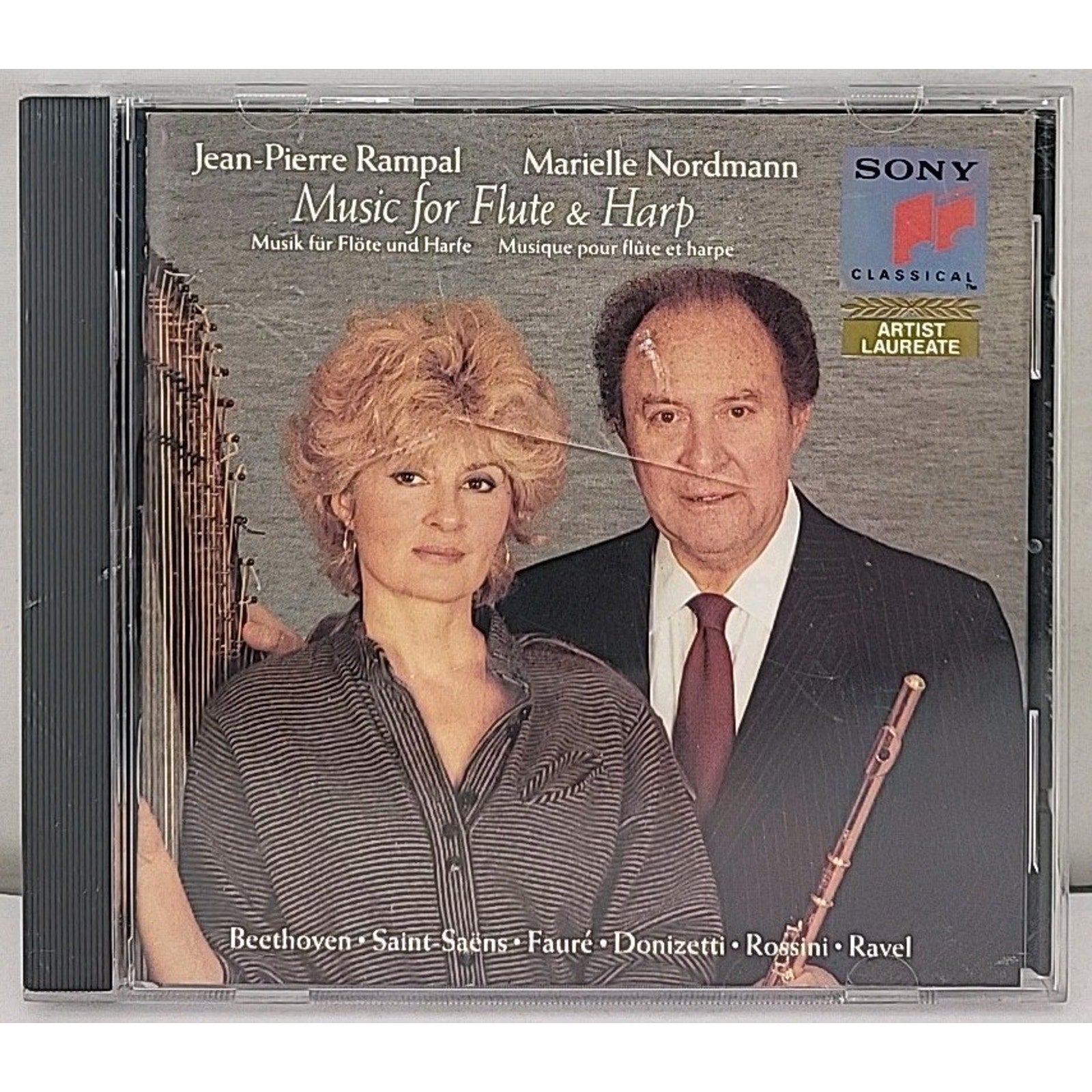 Music for Flute & Harp by Rampal / Nordmann (CD, 1990)