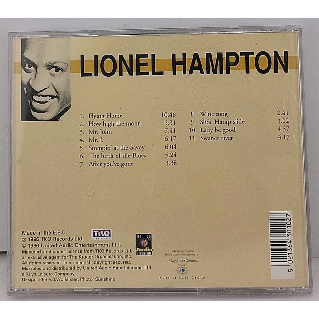 Lionel Hampton Music CD - Greatest Hits Remasters Big Band Jazz