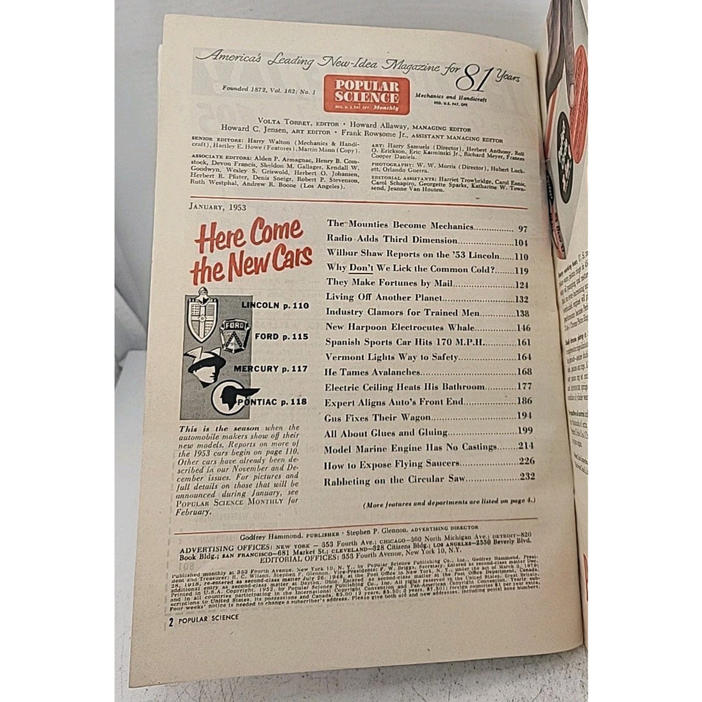 Popular Science Monthly - January 1953 - Vol. 162 No. 1