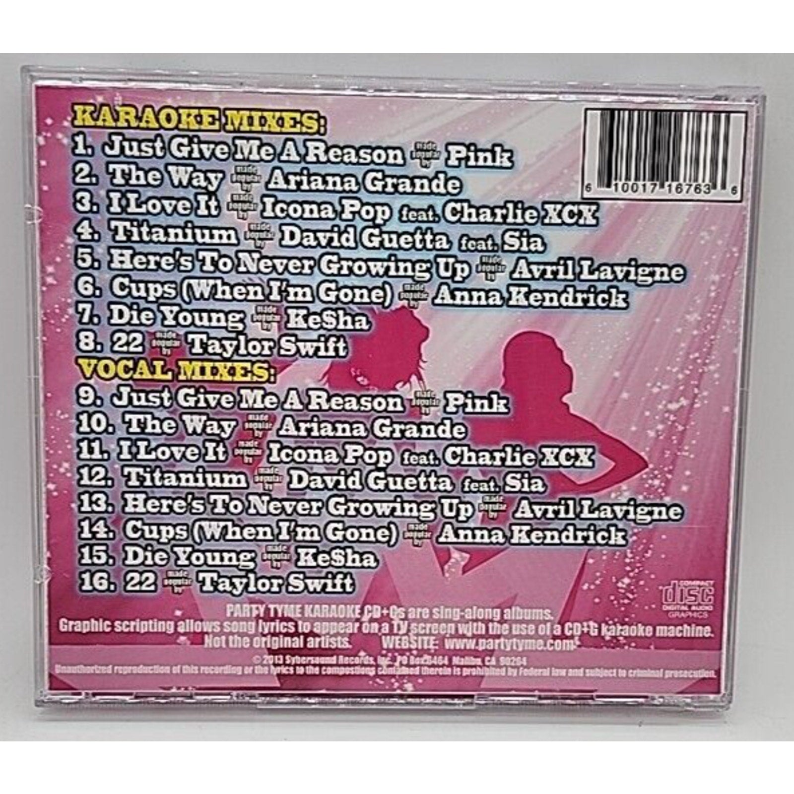 Party Tyme Karaoke: Girl Pop, Vol. 20 by Various (CD, 2013)