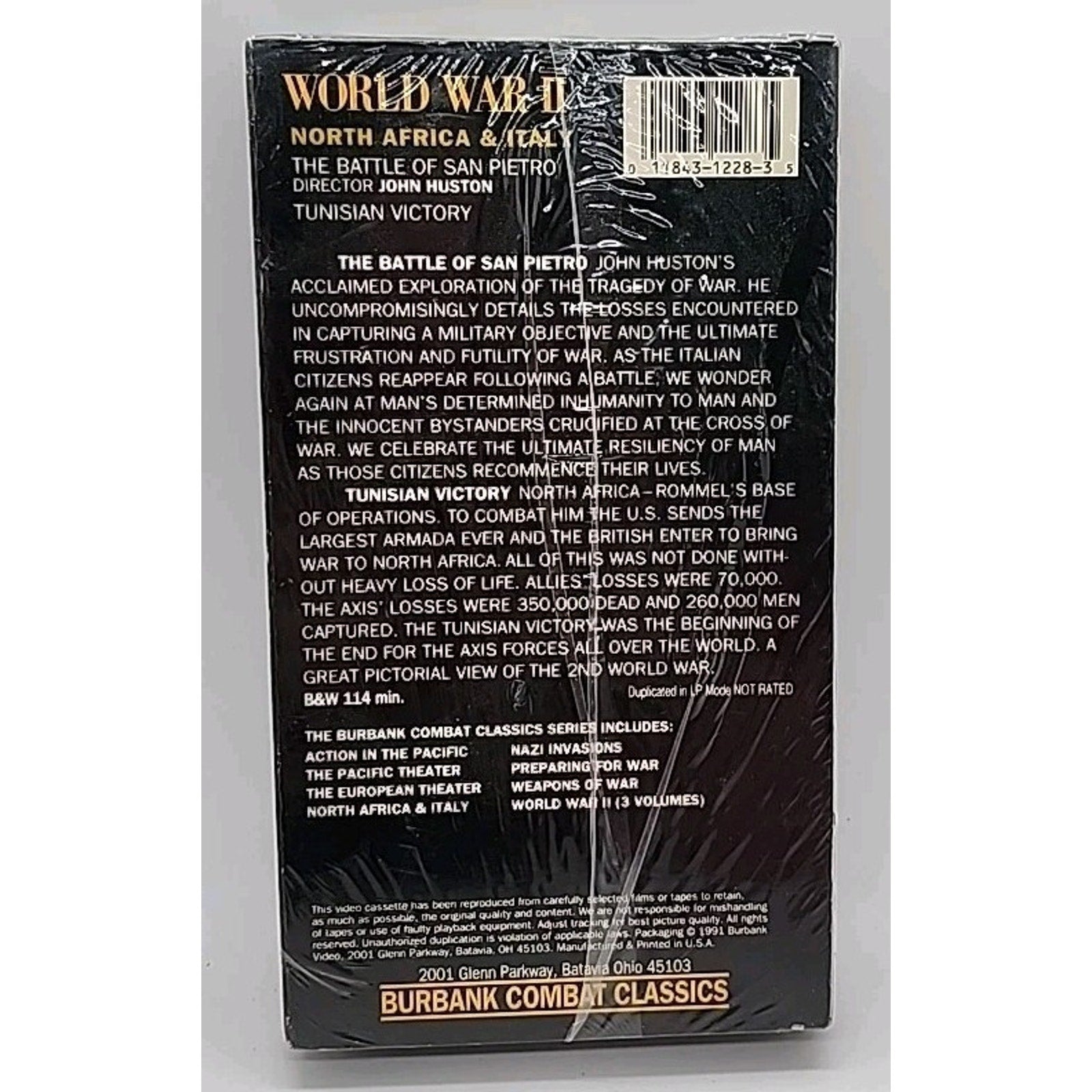 World War II Documentary Collection - North Africa Italy (VHS, 1994) *New*