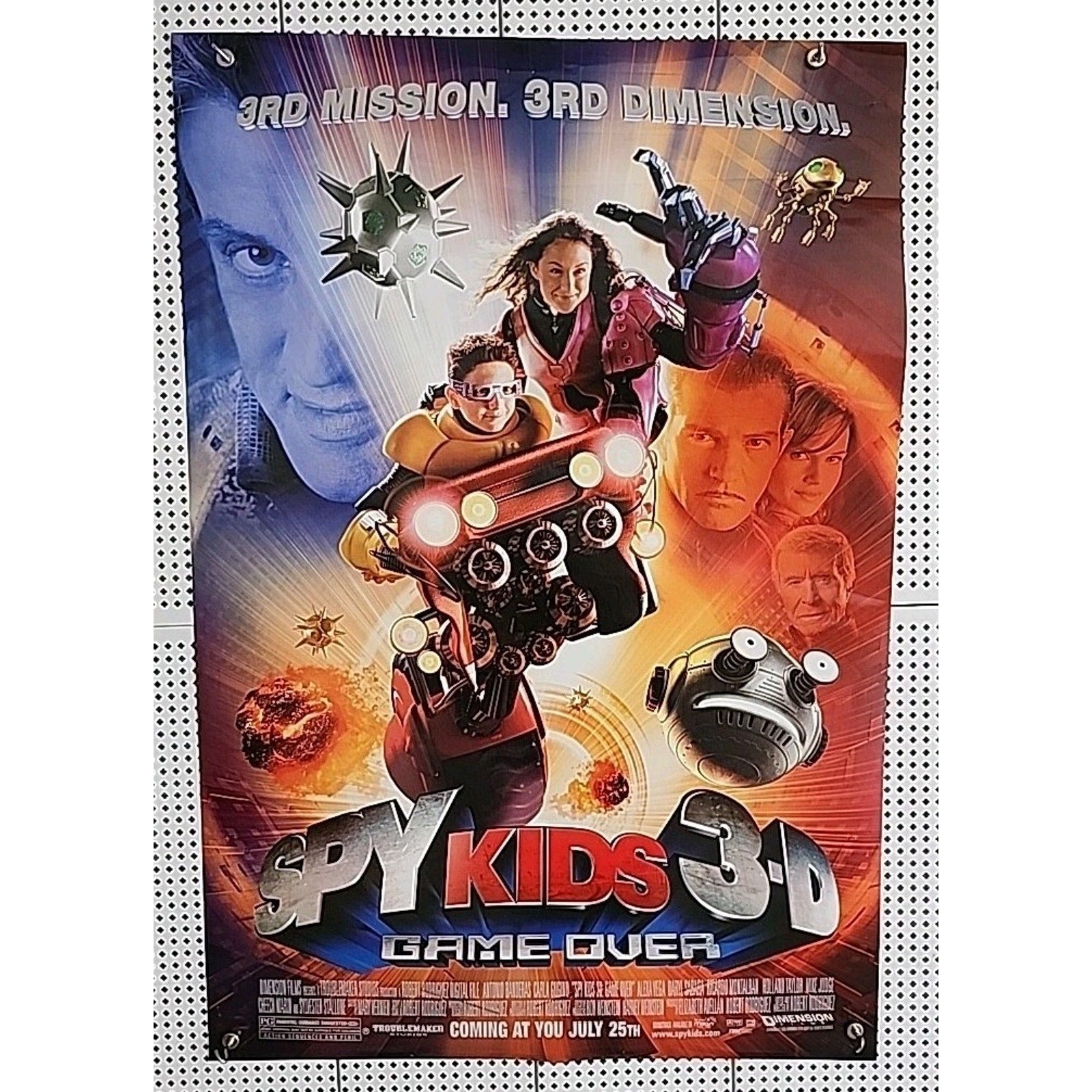 Spy Kids 3-D Original Video Release Poster 26 x 40