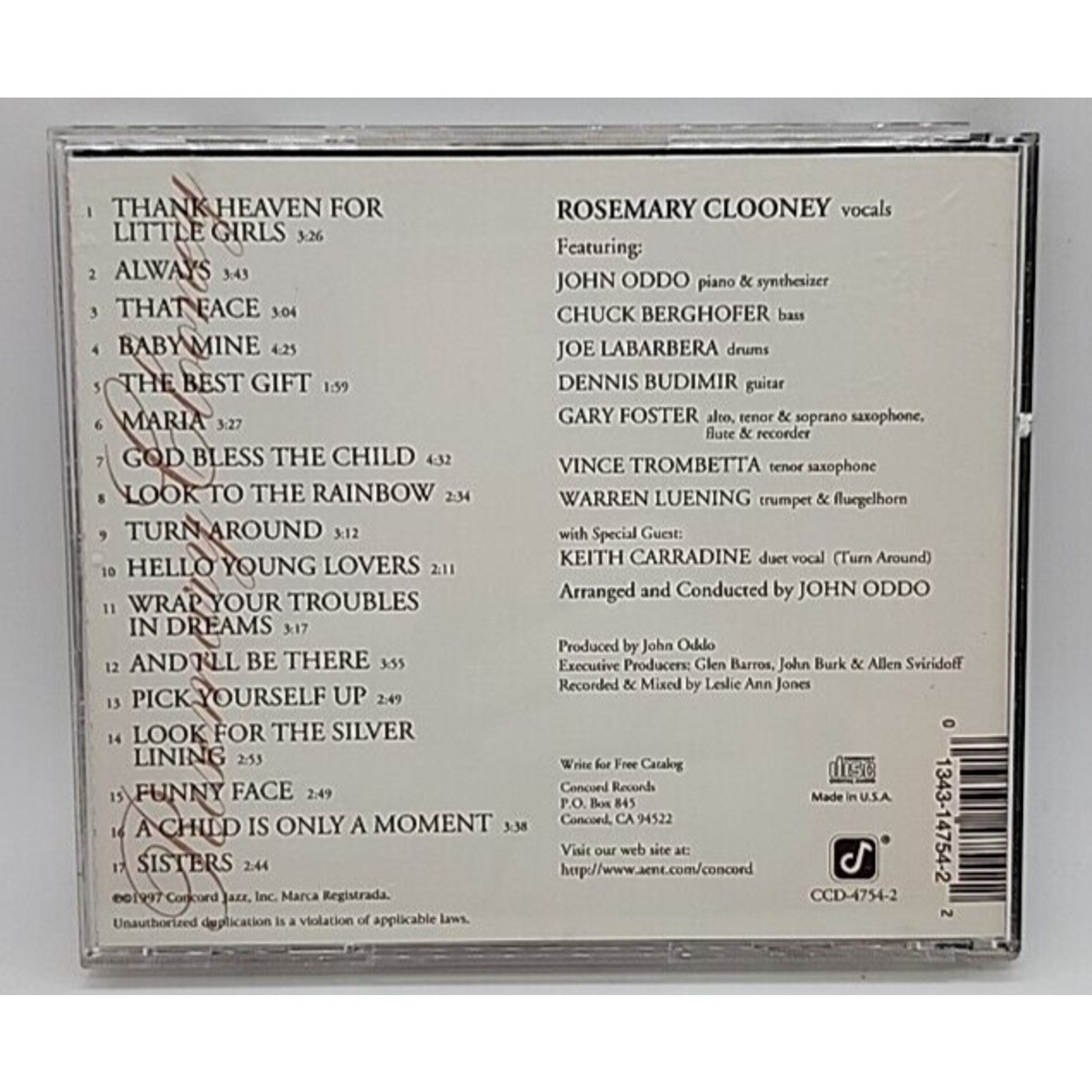 Mothers & Daughters by Rosemary Clooney (CD, 1997)