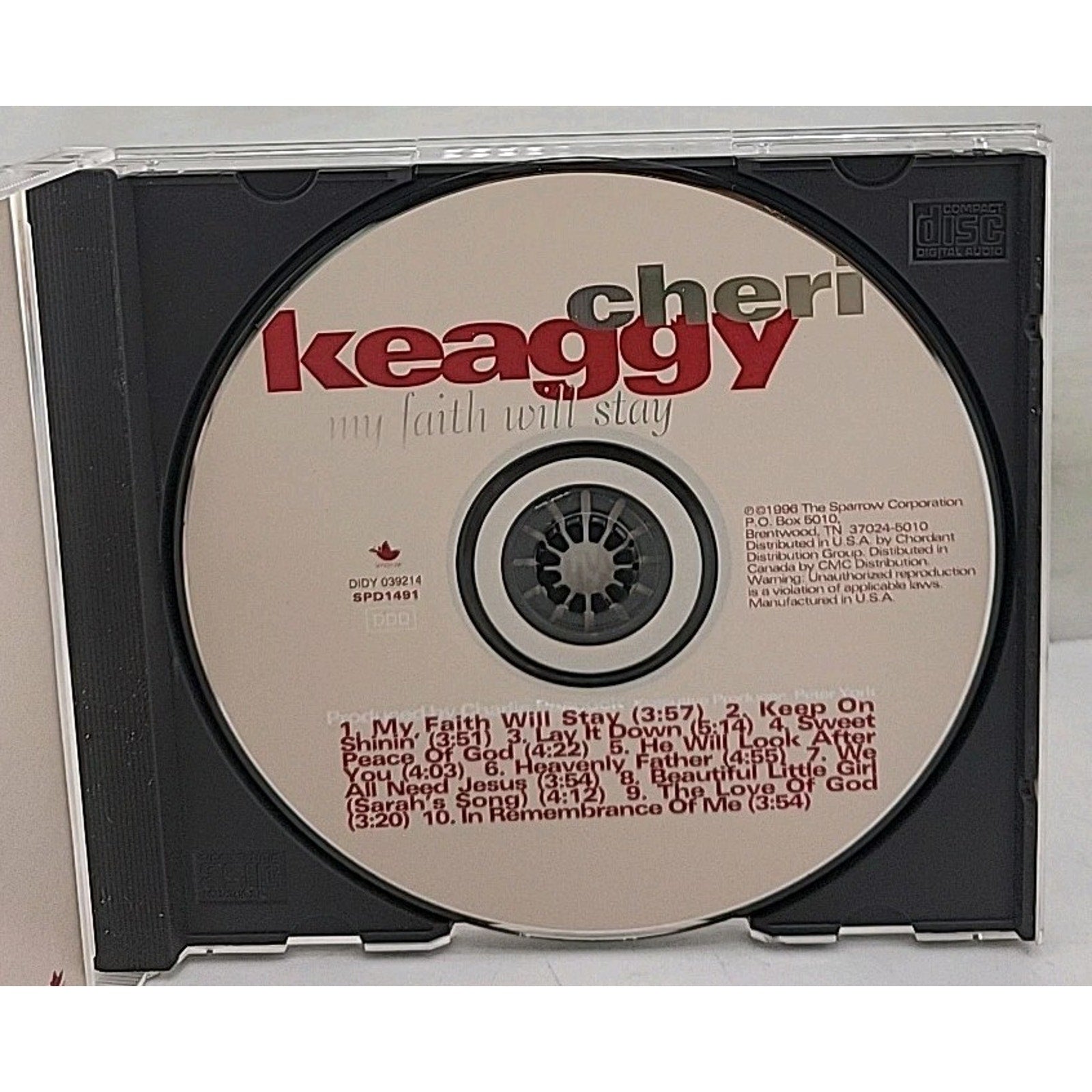 My Faith Will Stay by Cheri Keaggy (CD, Feb-1996, Sparrow Records)