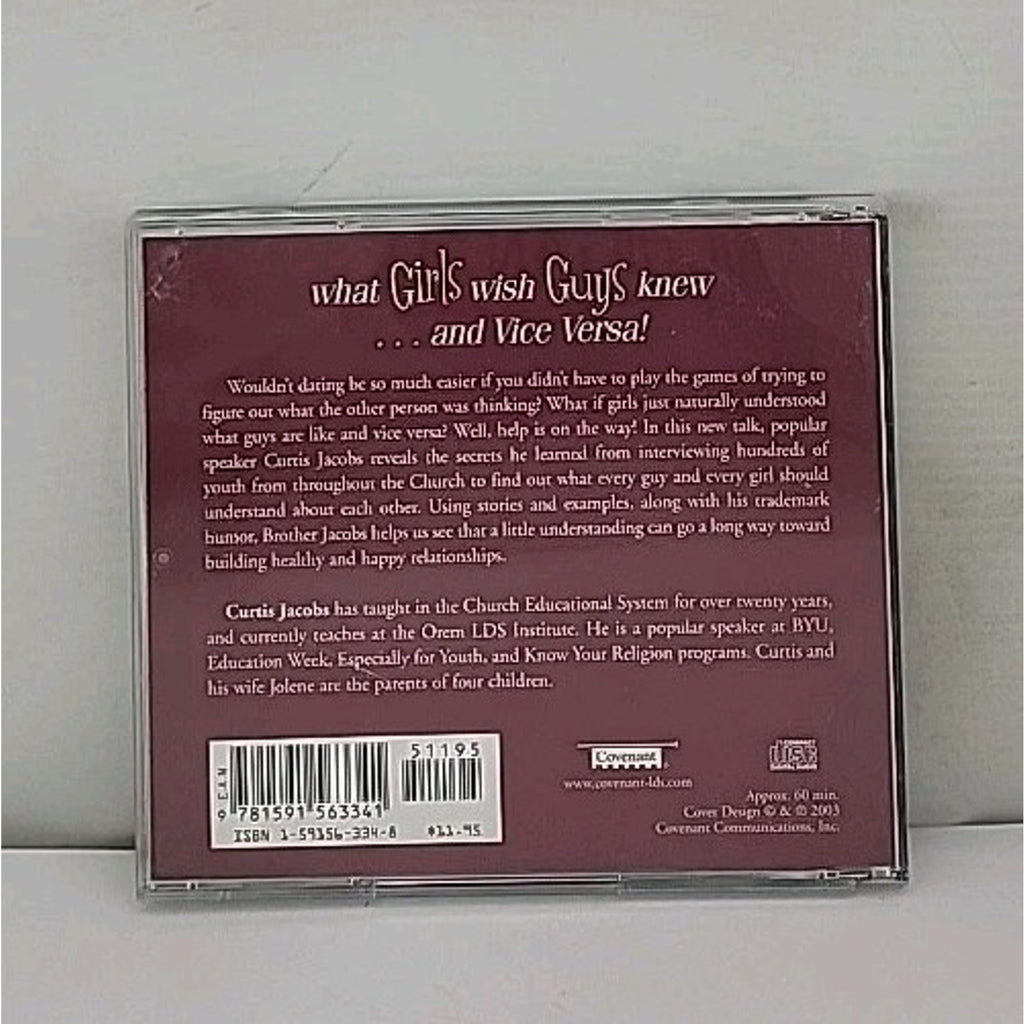 What Girls Wish Guys Knew, and Vice Versa by Curtis Jacobs (2004, CD)
