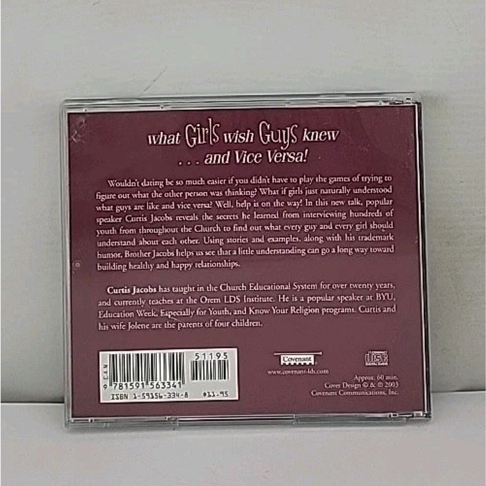 What Girls Wish Guys Knew, and Vice Versa by Curtis Jacobs (2004, CD)