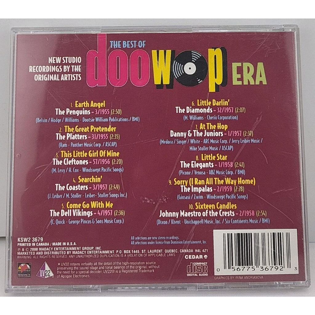The Best of Doo Wop Era: Platters Penguins Cleftones Oldies CD