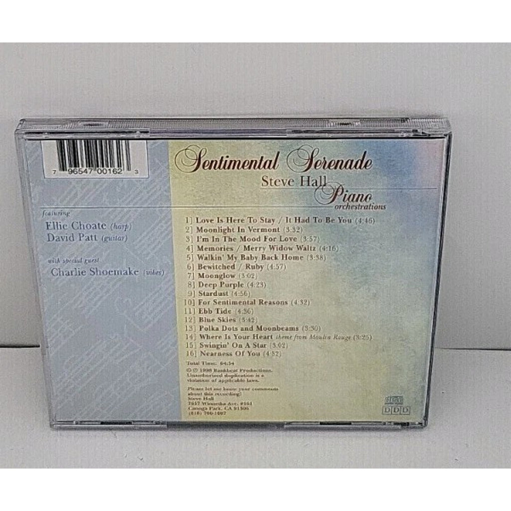 Sentimental Serenade by Steve Hall (CD, 2000)