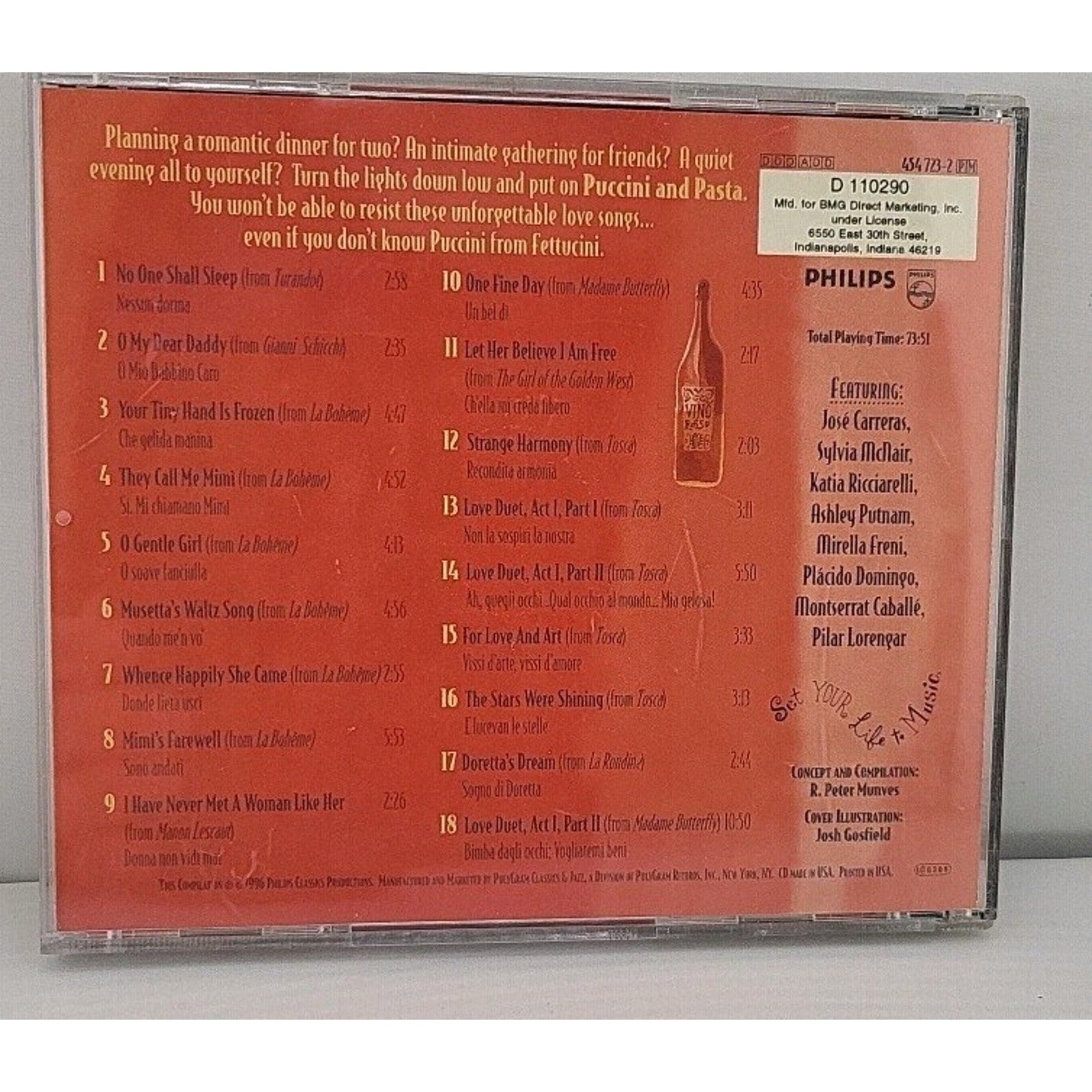 Various – Puccini And Pasta - A Romantic Italian Feast For Your Ears CD