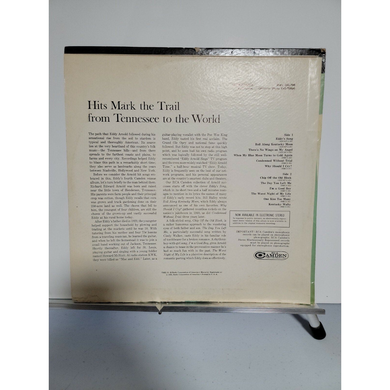 Eddy Arnold – Eddy's Songs (Vinyl)