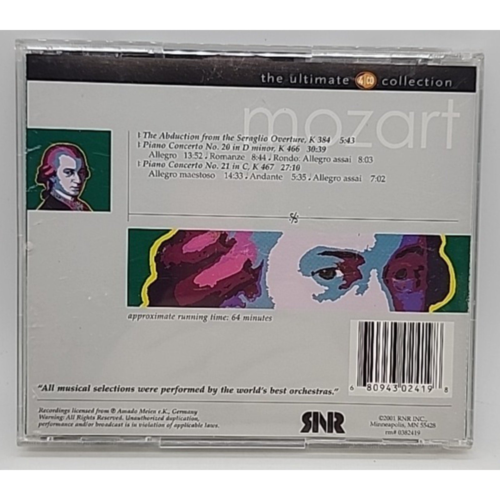 Mozart: Piano Concerto No20 in D minor No 21 in C (CD)