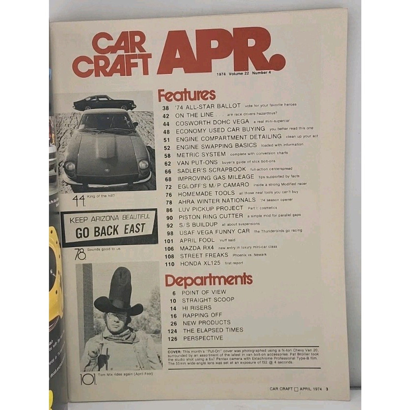 Car Craft Magazine - April 1974 - Volume 22 Number 4