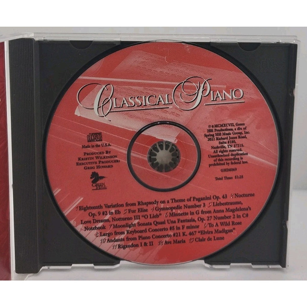 Classical Piano CD by Amy Dorfman Green Hill Instrumental