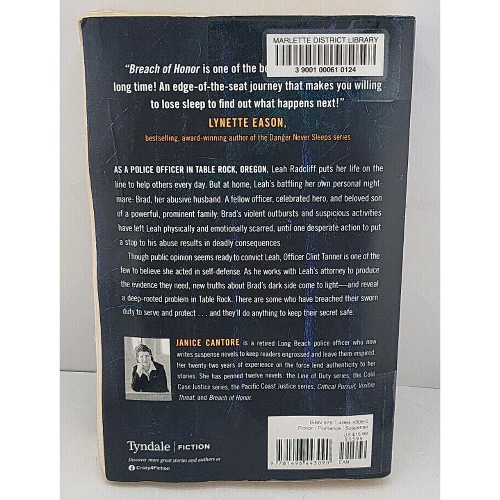 Breach of Honor by Janice Cantore (2021, Trade Paperback)