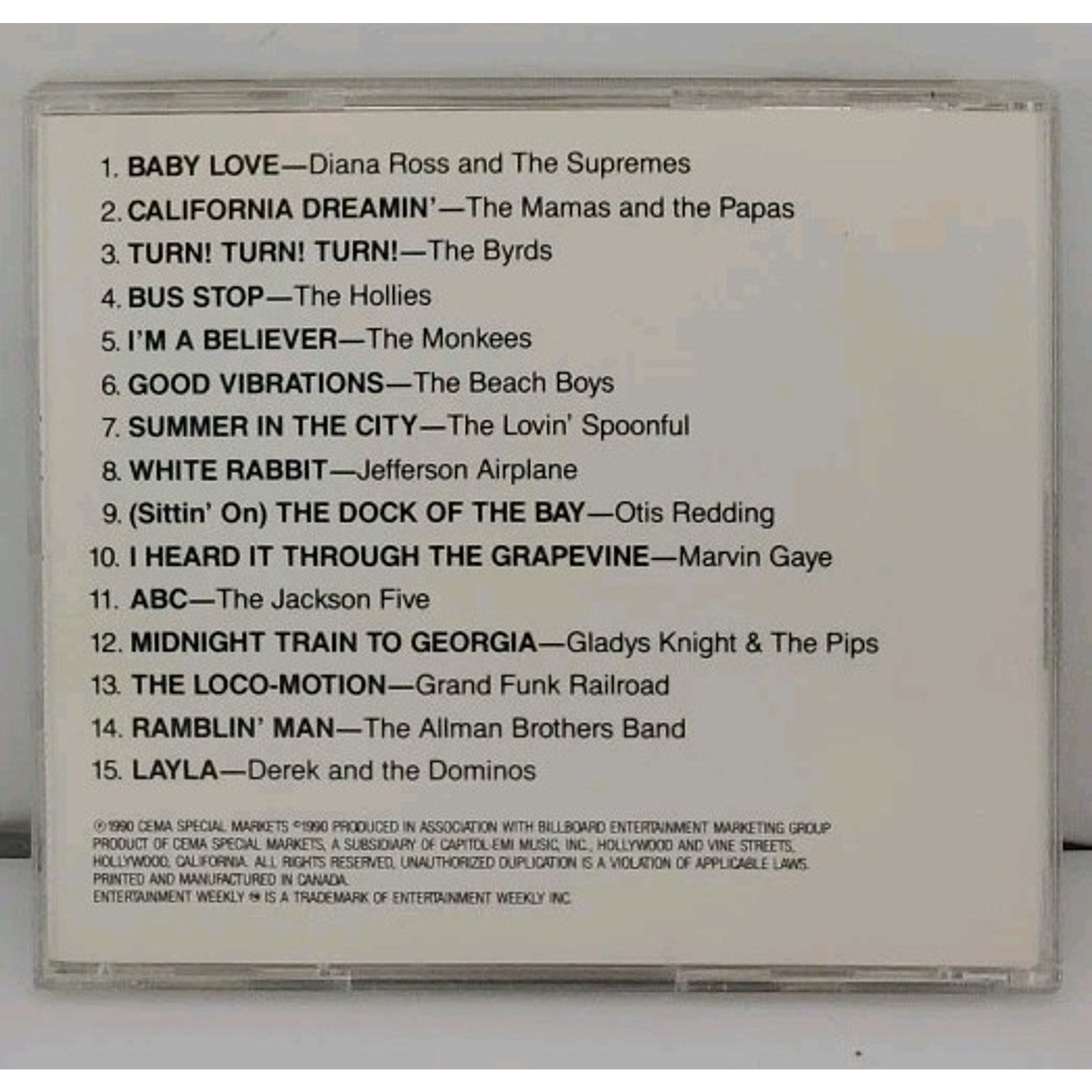 Entertainment presents Rock Archives Volume 1 (CD, 1990) Various